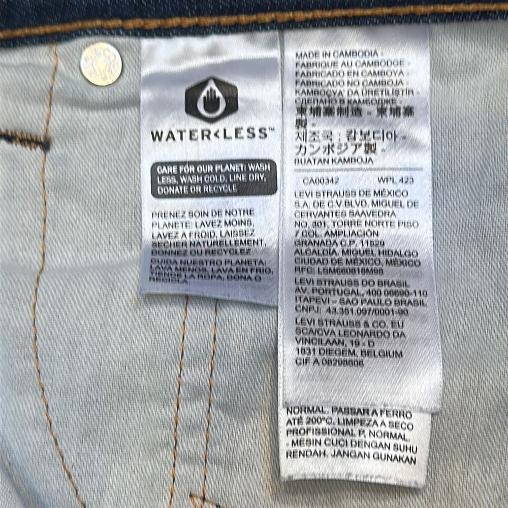 NWOT Levi’s 569’s dark denim 34 x 32 - Picture 8 of 8